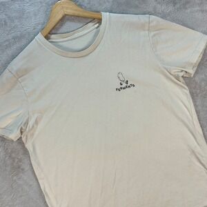 Ferments Unisex Graphic Tee Walking Bread Marseille Café Shirt‎ Size L
